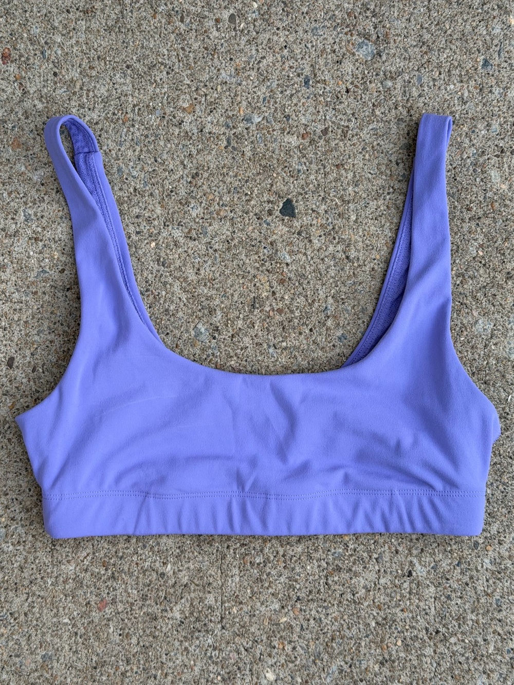 Vuori Purple Sports Bra Bralette Scoop Neck Size XS